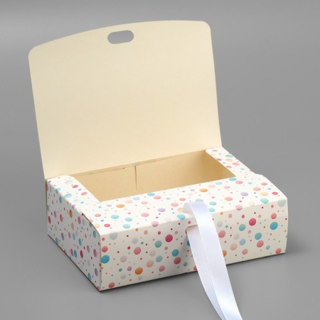 Gift folding box, packaging, “gift”, 16.5 x 12.5 x 5 cm-2