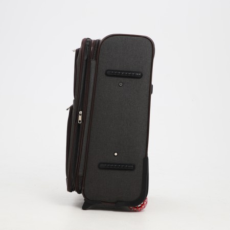 Small 24 suitcase "on lightning, code castle, with extension, brown color-3