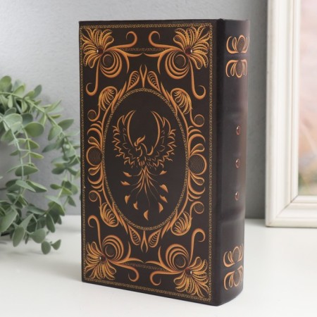 Safe-book wood to the leatherette "Russian folk tales" 21x13x5 cm-5