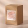 Organizer for storing cotton sticks, with a lid, 7 × 11.5 cm, in a cardboard box, the color is transparent