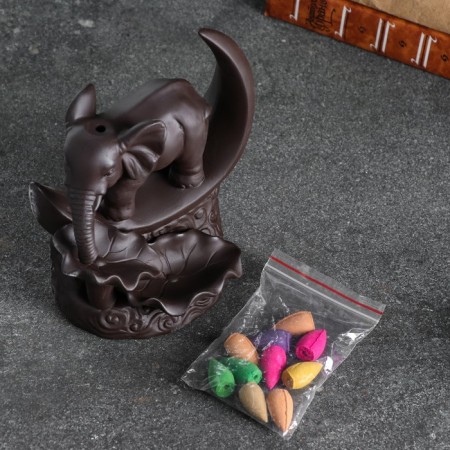 Set of incense on the stand "Moon Elephant" 15x10x17cm-4