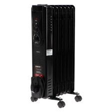 Обогреватель Centek CT-6200, масляный, напольный, 1500 Вт, 15 м², 7 секций, чёрный
