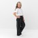 Direct pants for girls kaftan p. 34 (122-128 cm), black