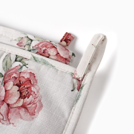 Set of kitchen. Ethel Bloom: mittens 20x27 cm, take 19x19 cm, 100% HL, 210 g/m2-3