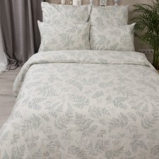 Постельное бельё дуэт Leafy, размер 235х260 см, 145х215 см - 2 шт, 50х70 см - 2 шт, 70х70 - 2 шт