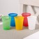 Plastic disposable glasses “For rest”, 200 ml, in a set of 5 pcs, color mix