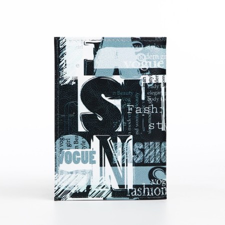 Cover for passport, black/white color-1