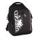 School backpack, 40 x 27 x 20 cm, Grizzly, ergonomic back, laptop department, black