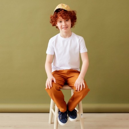 Children's cap "dinosaurics" minku yellow color, river 50-1