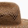 Women's hat with Minaku decor brown color, rr 56-58