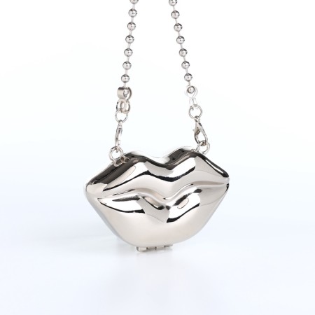 Female bag on a magnet, silver color-5