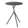 Coffee table "Moon" YS-8522, hardened glass 45x57 cm