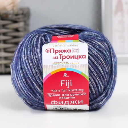 Yarn "Fiji" 20% Merinos. wool, 60% cotton, 20% acrylic 95m/50g (04, T. Sini)