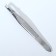Pinzet "Premium" beveled, narrow, 9 cm, on the blist, silver color