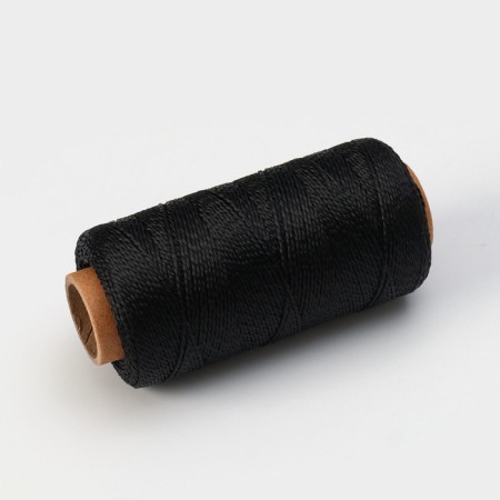 Thread Twisted Dolyana, 2 ANSWER, PP, D = 1.3 mm, 200 m, Black Color Black-1