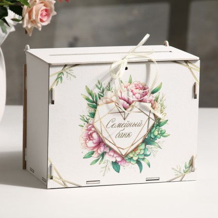 Wedding set "Piones", White, 5pcs, MDF-1