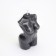 Figure candle "Women's silhouette", 10 cm, black