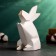 Piggy bank "Hare Origami" Bely, 18 x13x10cm