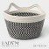 Basket for storage ladled handmade LadOM "Cats", 22 × 22 × 12.5 cm, black and white color