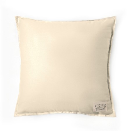 Ethel pillow, 45x45+1 cm, milk, 100% cotton