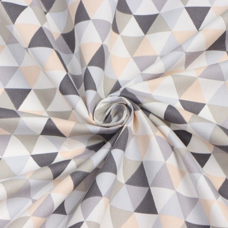 The bathroom curtains Ethel "Triangles" 160x48 cm, 80% HL, 20% PE-4