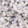 The bathroom curtains Ethel "Triangles" 160x48 cm, 80% HL, 20% PE