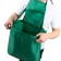 Apron for harvesting, one zipper pocket, green, Kangaroo, Greengo