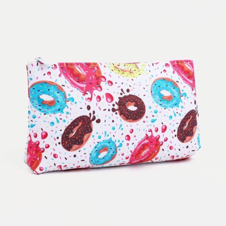 Cosmetic bag with lightning, white/multi -colored color