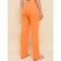 Female trousers, size 46, orange color