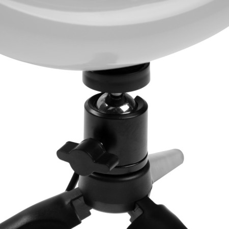 LED ring lamp on a tripod Luazon CB-31, 10 "(26 cm), 20 W, 3 modes, USB-6
