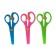 Baby scissors 13 cm, plastic, fixator, rounded ends, in a cardboard box, a mix