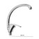 Comer for the kitchen "Everest" B59-021, single-leaf, high surge, on a nut, chrome