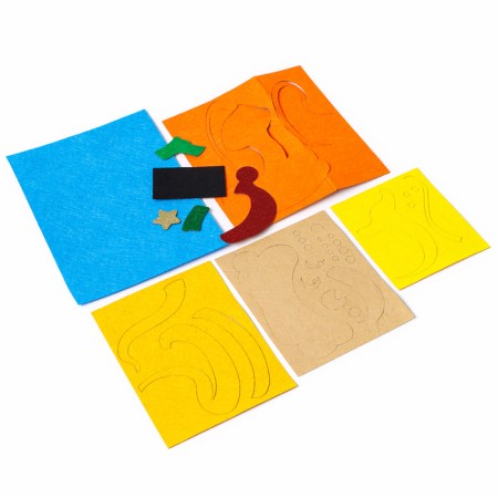 Application from felt for the New Year "Fun Snake", a New Year's set for creativity-3