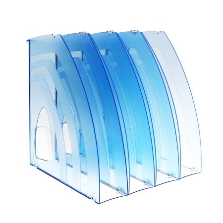Paper tray Vertical Calligrata "Premium", 70mm, tinted blue-2