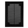 Ventilation grate "Vento" 1520VR, 150x200 mm, with a grid, detachable, black