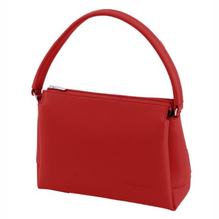 Women's bag (B2824-77140) genuine leather, red, 1x210x25 cm