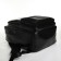 City backpack on a zipper, black color