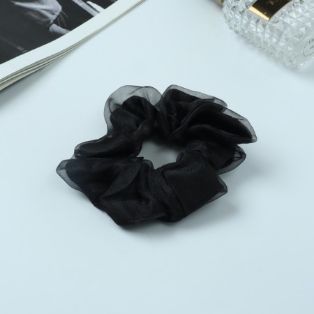 Hair elastic band "Orbit" Classic grace, 10 cm, black