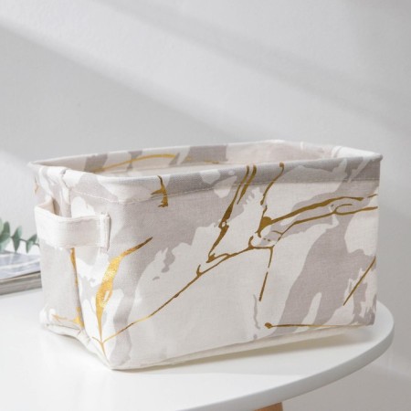 Basket for trifles of the share "marble", 23 × 16 × 12 cm, gray color-8