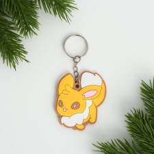 Key keychain, rubber, anime 