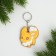 Key keychain, rubber, anime "Milash", 6 x 4.9 cm