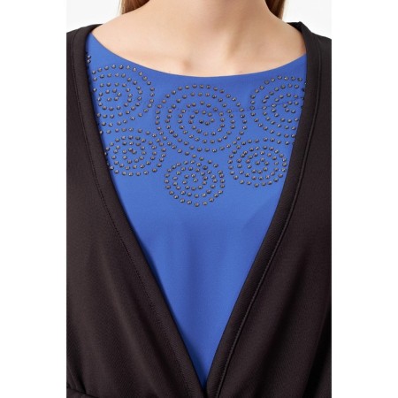 Cardigan female, size 42, black color-4