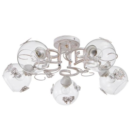 Chandelier 6591203/5 E27 40W white 55x55x24 cm Bayerlux