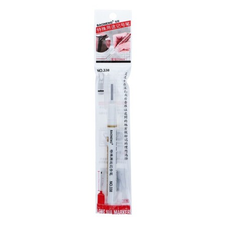 Permanent marker 0.7 mm, with an elongated tip, green-3