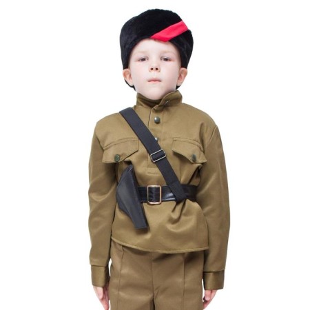 Partisan carnival costume, Kubanka, gymnast, portup, 5-7 years old, height 122-134 cm
