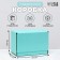 Self -charging box, mint, 26.5 x 16.5 x 19 cm