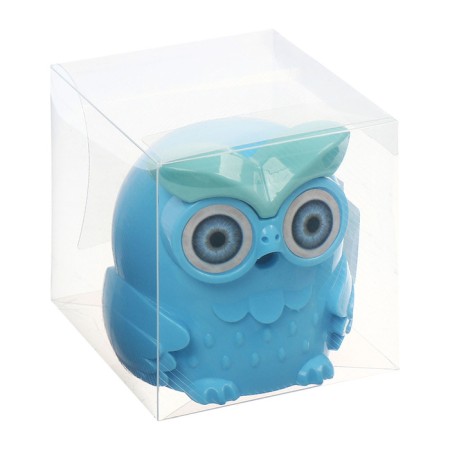 Mechanical sharpener with the container owl blue-19