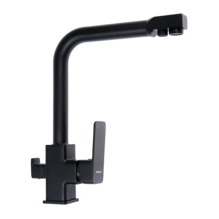 Accoona A51126F kitchen mixer, single -leaf, pouring 189 mm, going on drinking, black