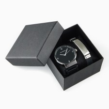 Male Gift Set BolingDun 2 in 1: Watch, Bracelet, D-4 cm