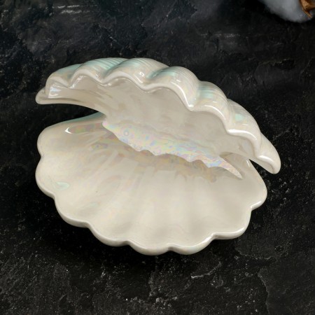 Steam stand "Shell" White, 13x10x11cm-3